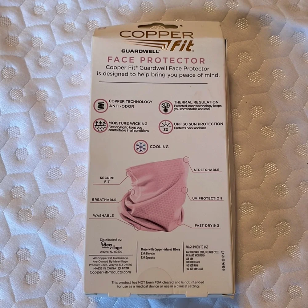 Copper Fit Face Mask Pink
